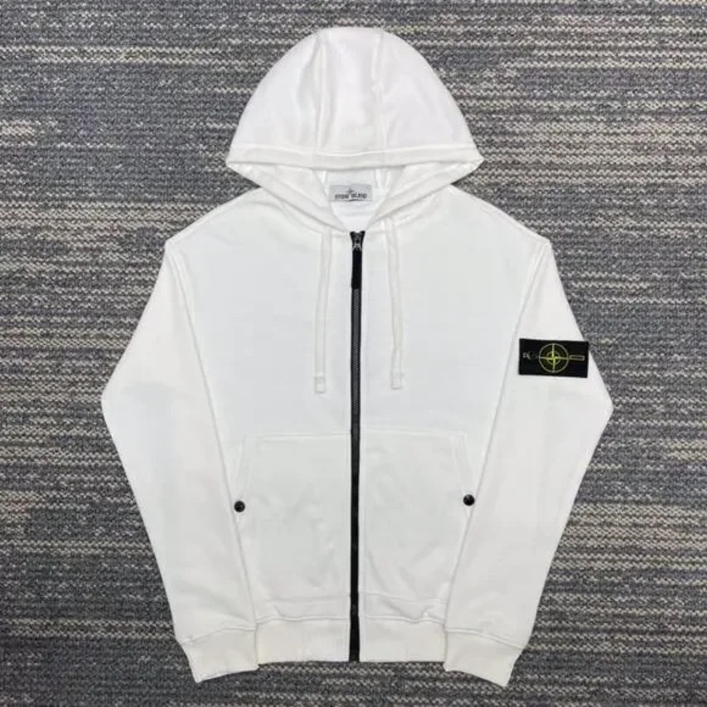 STONE ISLAND cardigan zipper hoodie